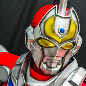 the gridman costume helmet