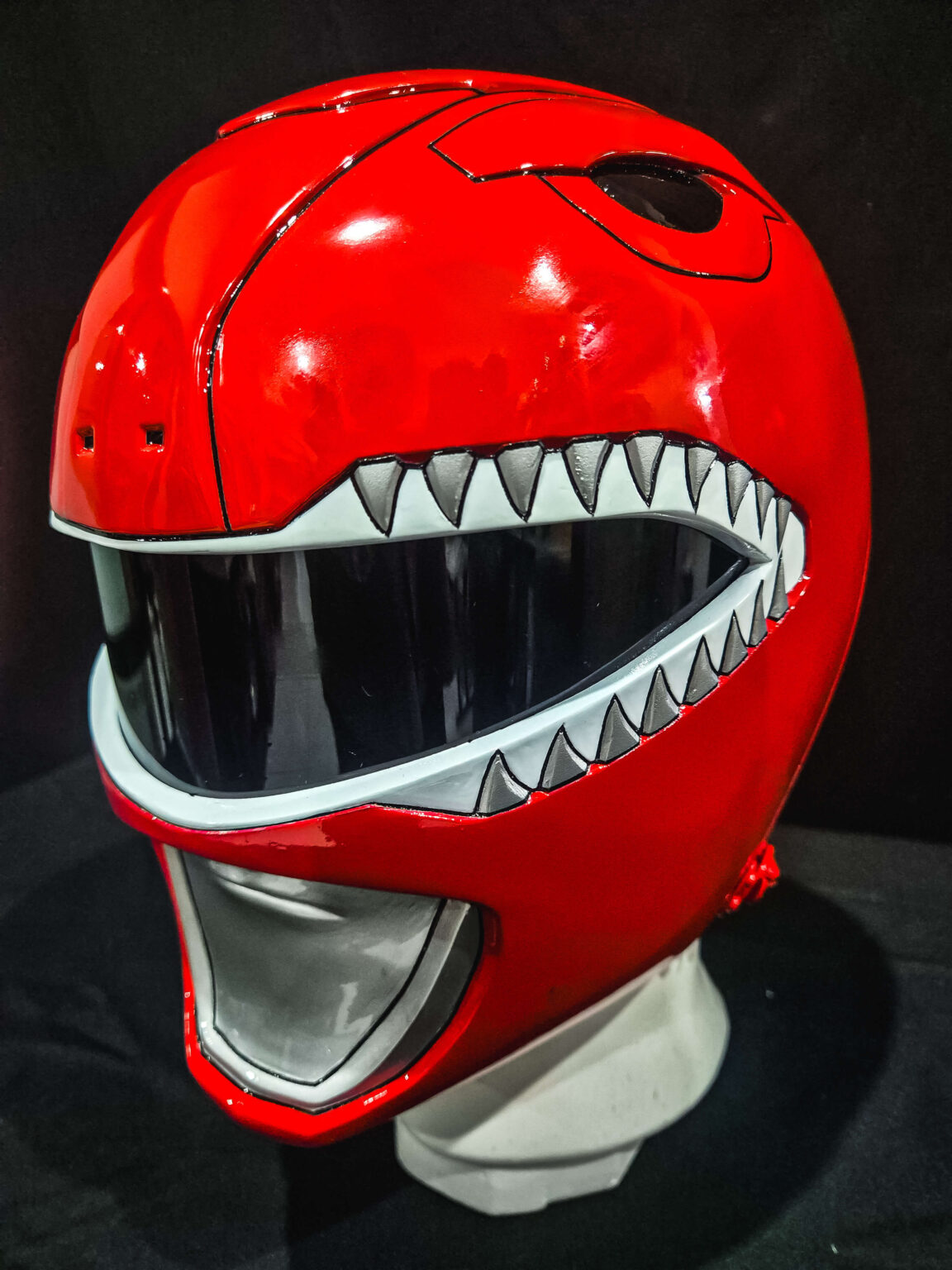MMPR Red Ranger Helmet - JTOKUCOSTUME