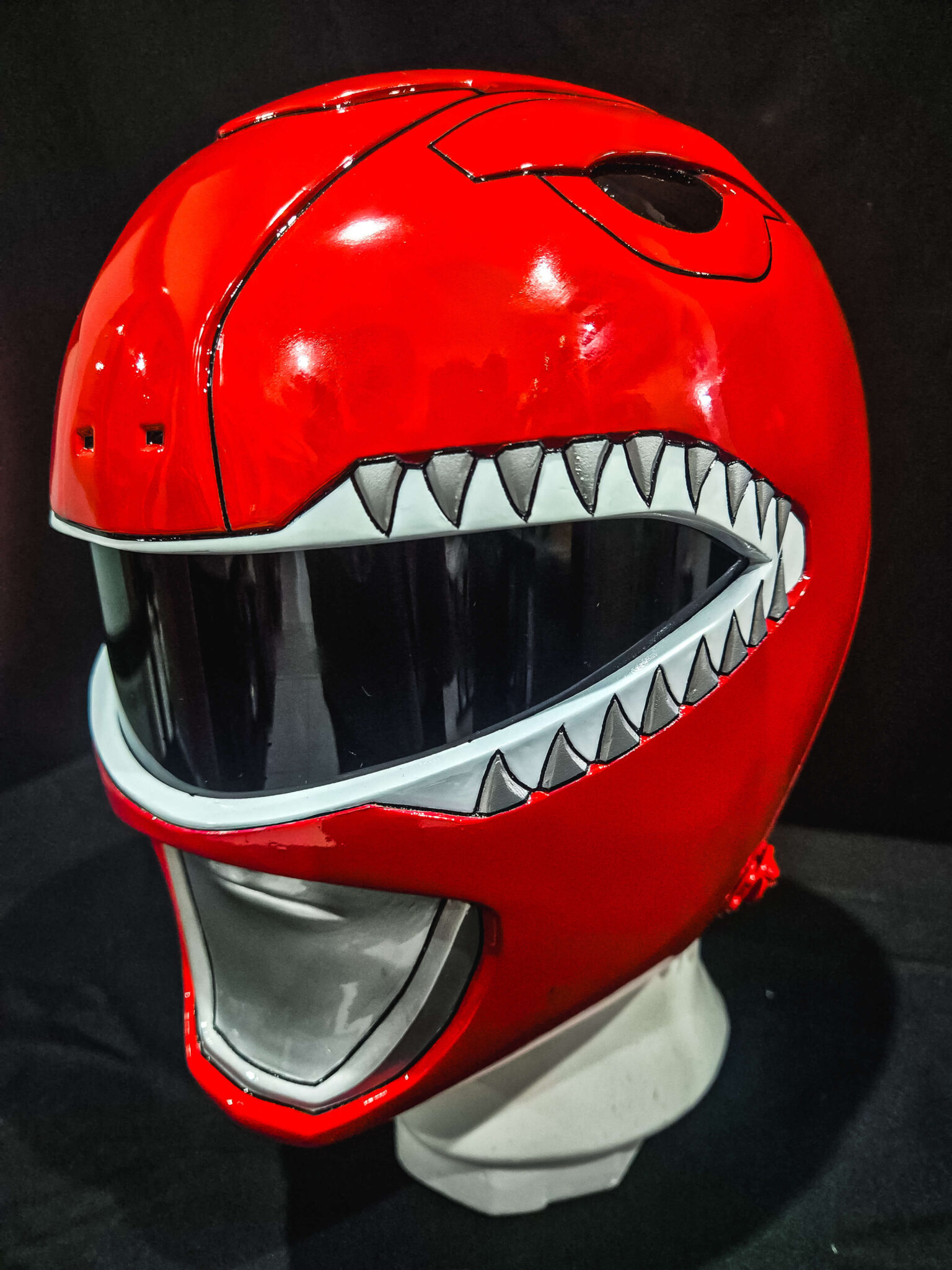 MMPR Red Ranger Helmet - JTOKUCOSTUME