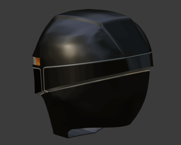 Black Operation Overdrive Ranger Helmet 3D STL - Image 2