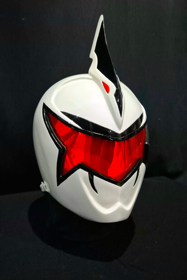 White Dino Ranger Helmet Only - [CUSTOM SIZE] - Image 11