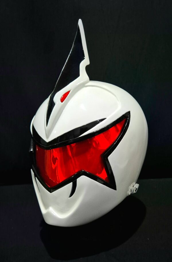 White Dino Ranger Helmet Only - [CUSTOM SIZE] - Image 10