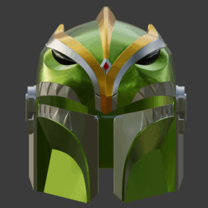 mandalorian green ranger helmet 3D STL (1)