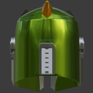 mandalorian green ranger helmet 3D STL (2)