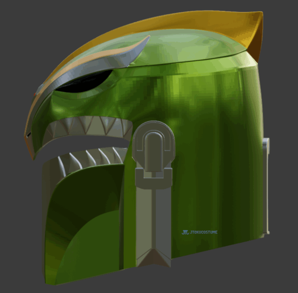 mandalorian green ranger helmet 3D STL (4)