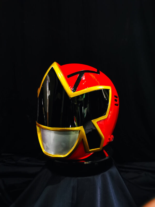 Red Ranger Helmet Custom Design and Size [ONLY HELMET] - Image 2