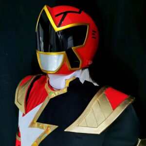 red ranger helmet custom costume (4)