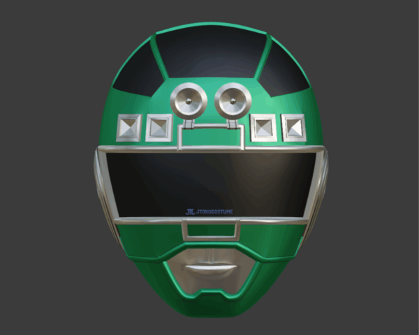 green turbo helmet 3d stl (1)