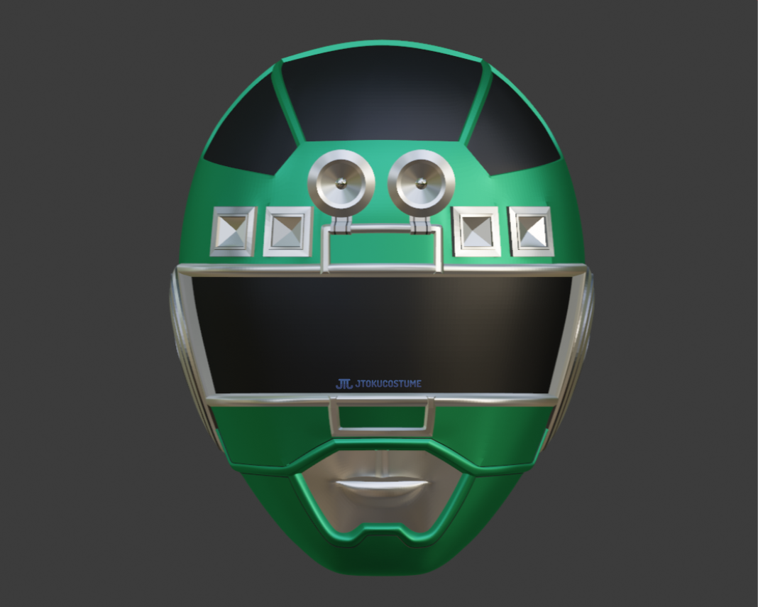 green turbo helmet 3d stl (1)