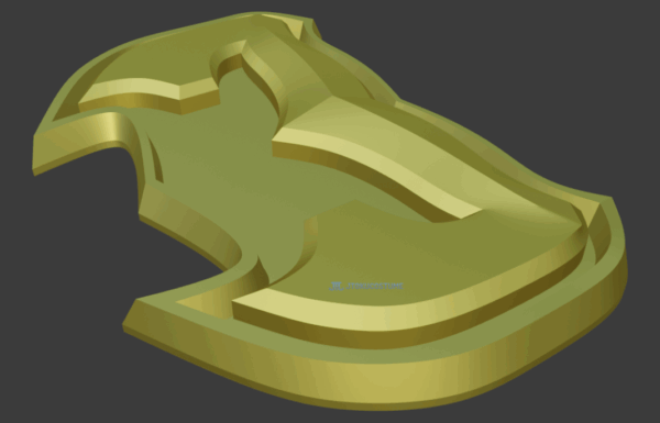 mystic force buckle 3D stl (1)
