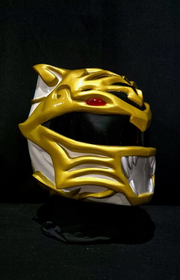 BITS White Tiger Ranger Helmet Custom - Image 3