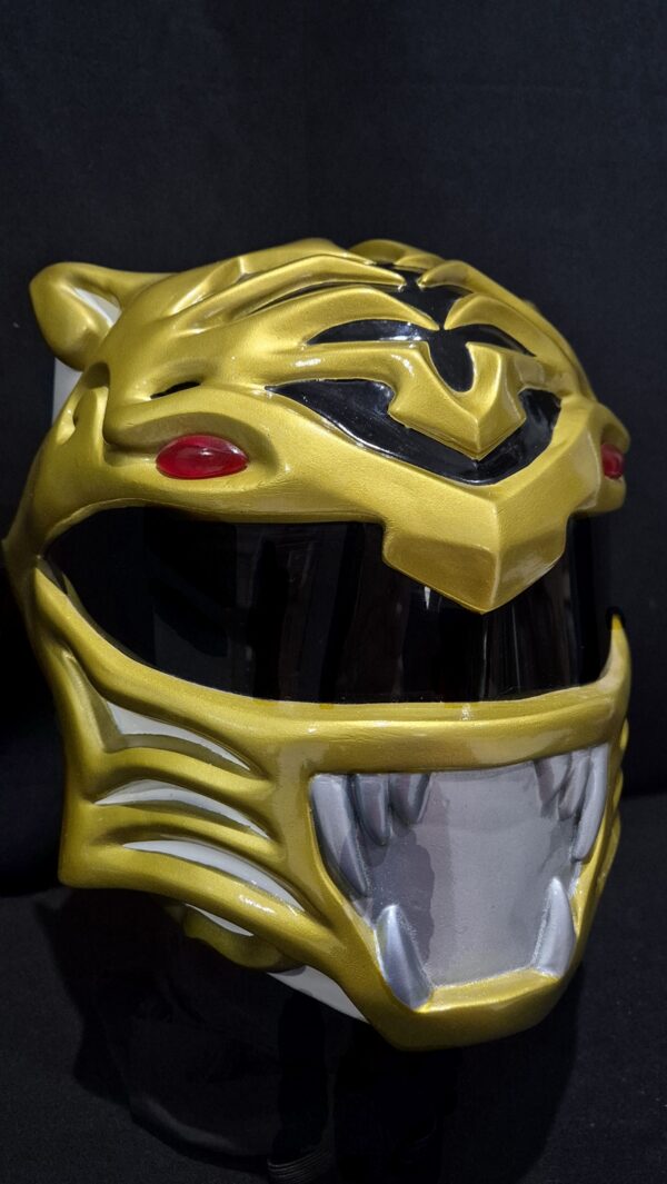 BITS White Tiger Ranger Helmet Custom - Image 6