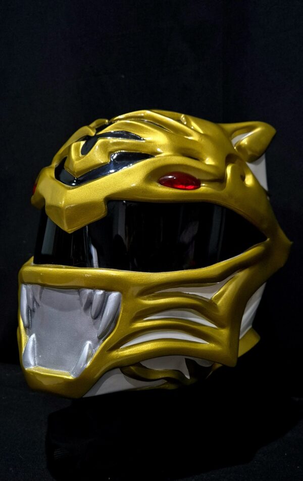 BITS White Tiger Ranger Helmet Custom - Image 9