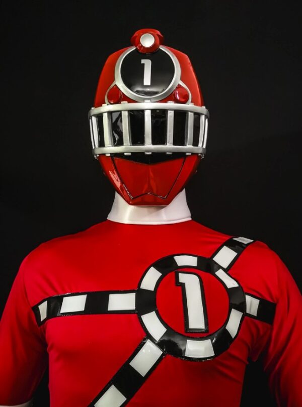ToQger Red Power Rangers Costume (10)