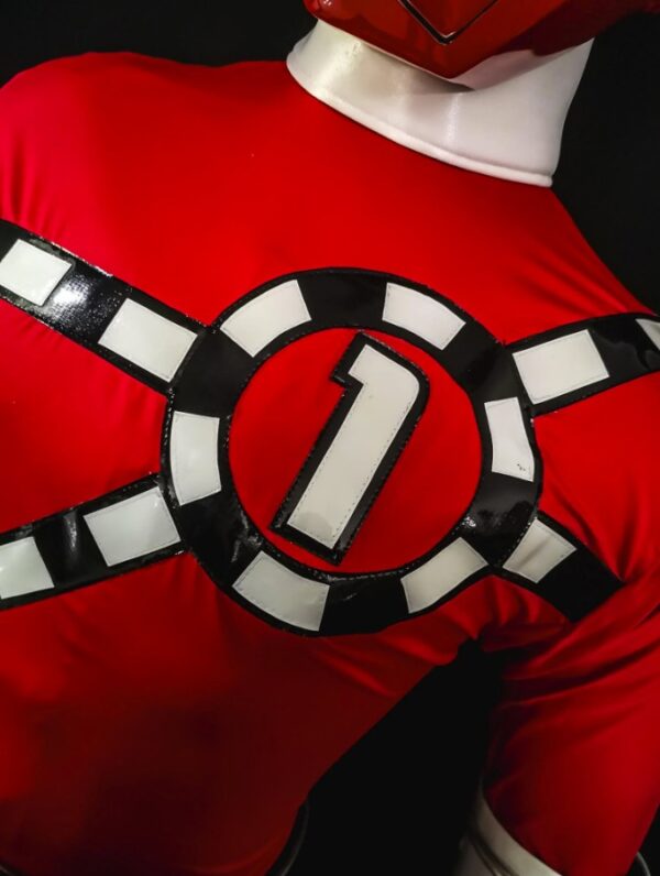 ToQger Red Power Rangers Costume (10)