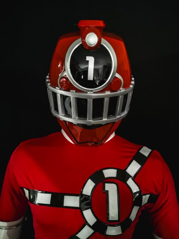 ToQger Red Power Rangers Costume (10)