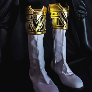 Power Ranger Gold Zeo Boots with Gold ornaments